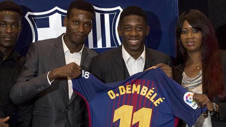Barcelona Dembeleyi tanıttı