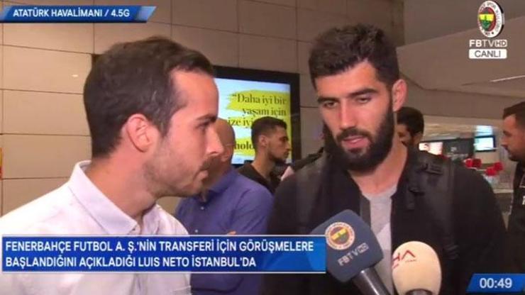 Luis Neto İstanbula geldi