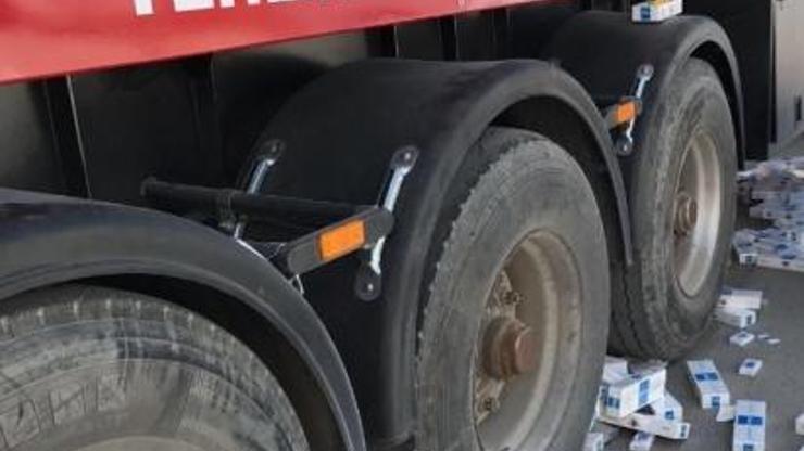 Yakıt tankerinde kaçak sigara sevkiyatı