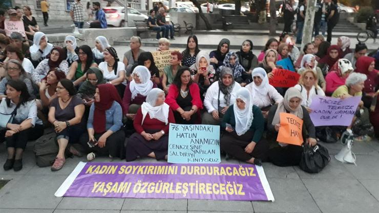 HDPli kadınlardan kadın cinayetleri eylemi
