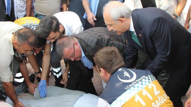 Kılıçdaroğlunun önünde bayılan emekli o anı anlattı