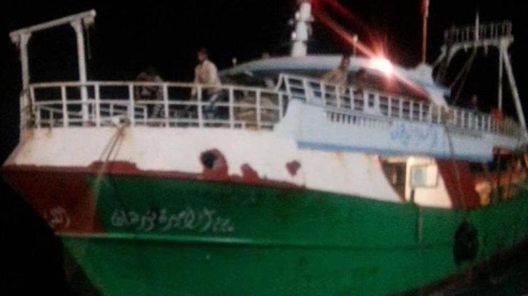 KKTC, karasularına izinsiz giren gemiye el koydu
