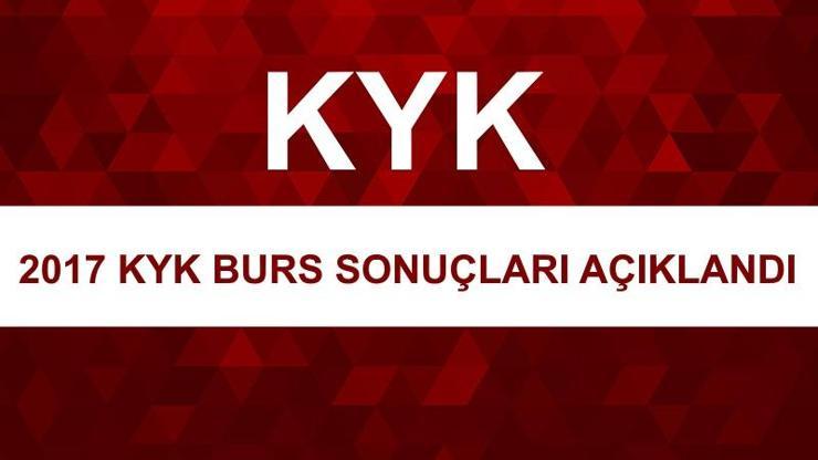 2017 KYK burs öğrenim kredisi sonuçları YURTKUR sonuç sayfasında açıklandı