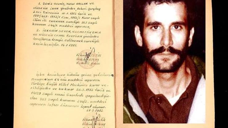 Deniz Gezmişin idam hükmü satıldı