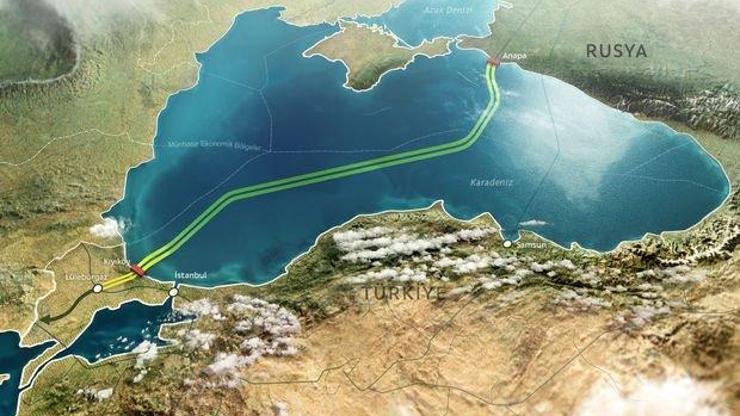 TürkAkımın deniz geçişinin yüzde 30u tamam