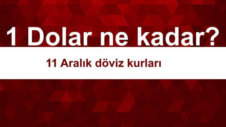 Dolar ne kadar 11 Aralık 2017 Döviz kurları