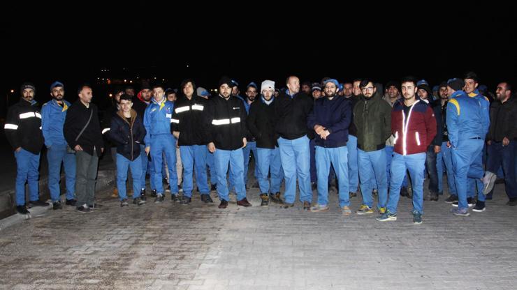 Fabrika çalışanları iş bırakma eylemi başlattı