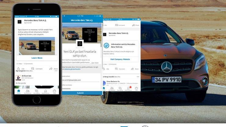 AdColony ve Linkedinden bir ilk: İnternetten Mercedes satıldı