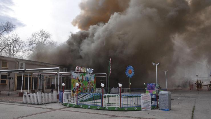 İnegölde lunaparkta yangın: 1 ölü
