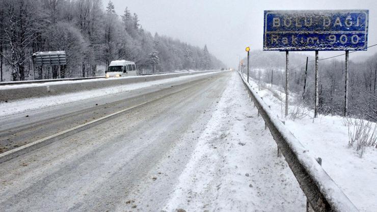 Bolu Dağında kar sürprizi