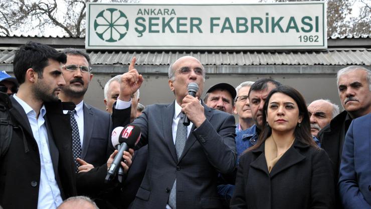 Şeker fabrikalarının özelleştirilmesine tepki
