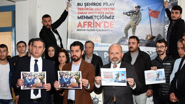 AK Partiden CHPye pankart tepkisi
