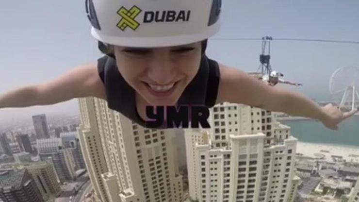 Yağmur Sarıoğlu zipline yaptı