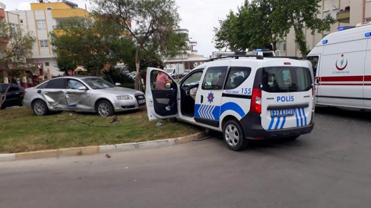 Anamurda kaza: 2 polis yaralandı