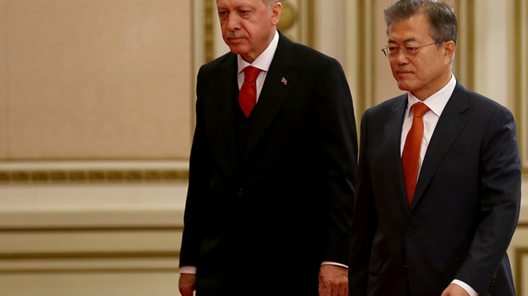 Cumhurbaşkanı Erdoğan Güney Korede