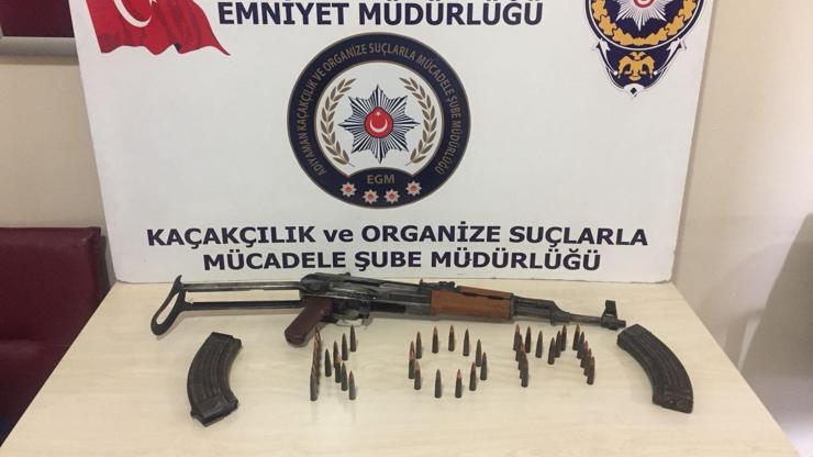Uzun namlulu silah ele geçirildi