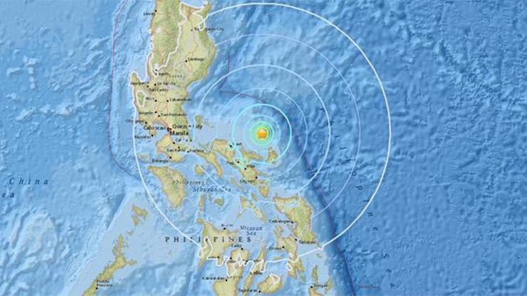 Son dakika: Filipinler açıklarında 6.4 büyüklüğünde deprem