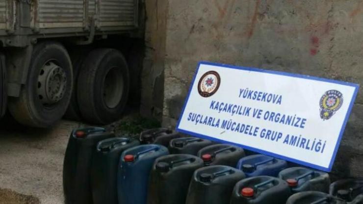 Hakkari’de kaçak akaryakıt ele geçirildi