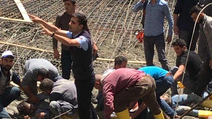 Cami inşaatında göçük: Yaralılar var
