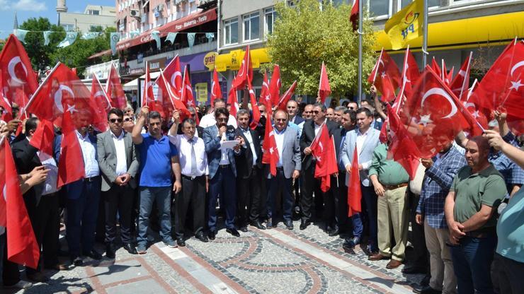 Edirnede ABD ve İsrail protesto edildi