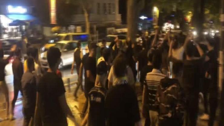 Bağdat Caddesinde şampiyonluk kutlaması gerginliği