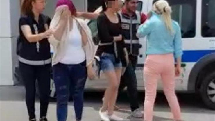 Kuşadasında otele fuhuş baskını