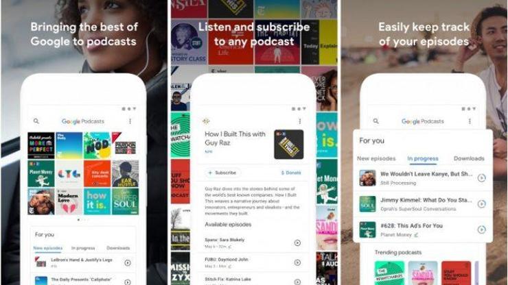 Google Podcasts indirilebilir durumda