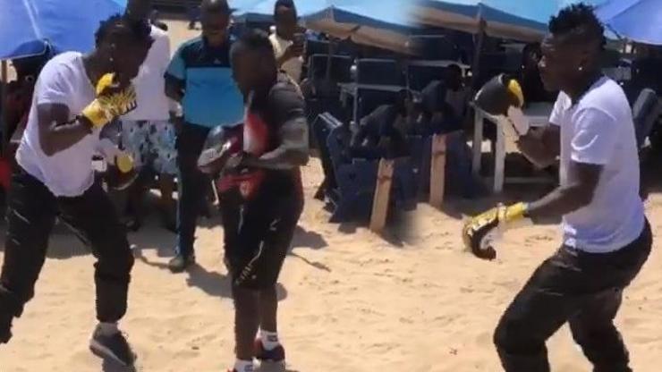 Asamoah Gyan yumruklarını konuşturdu
