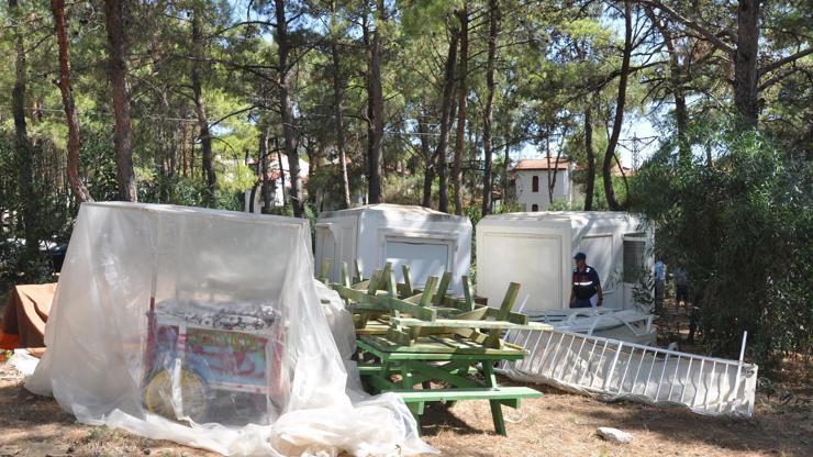 Sahildeki büfeleri sökülünce jandarmaya şikayetçi oldu