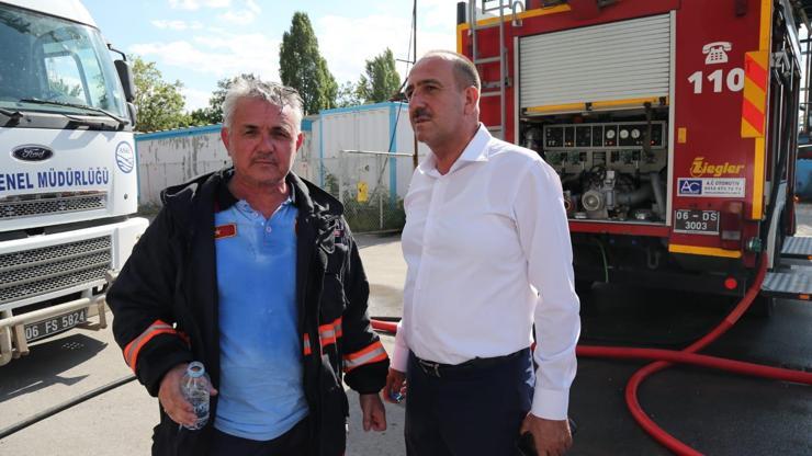 Gölbaşında fabrika yangını (2)