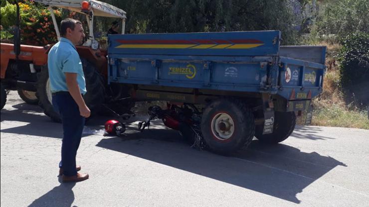 Traktöre çarpan motosikletli öldü