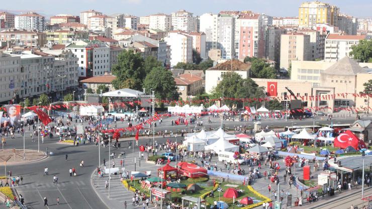 Kayseride Demokrasi nöbeti