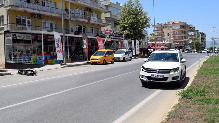 Gazipaşada kaza: 1 yaralı