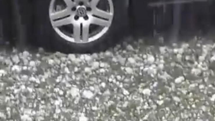 Sakaryada dolu yağışı etkili oldu