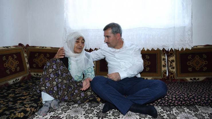 Başkan Çınardan, Meryem Teyzeye ziyaret