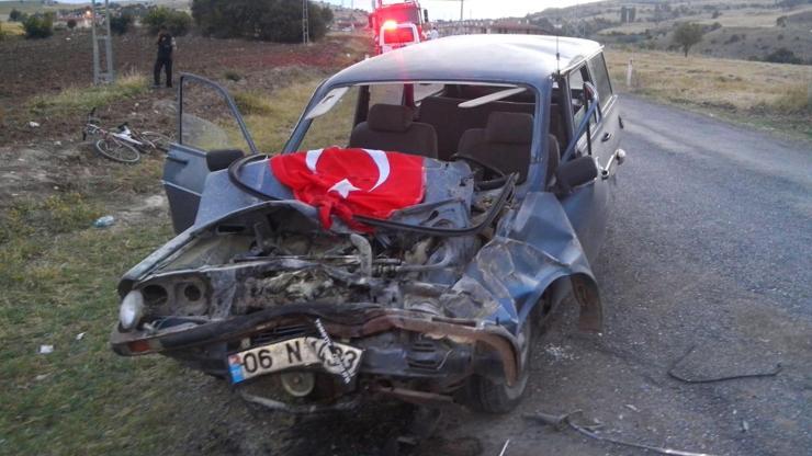 Çorumda 3 araçlı zincirleme kaza: 4 yaralı