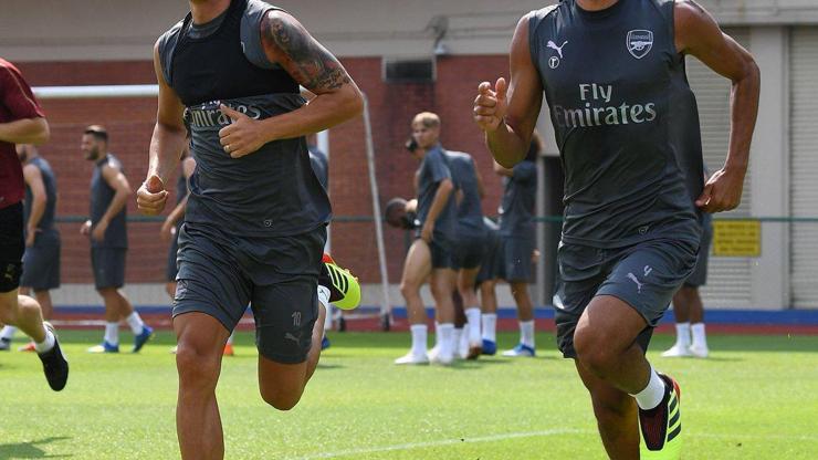 Mesut Özil çalışmalarına devam ediyor