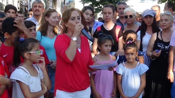 Silivride çocuk istismarı protestosu