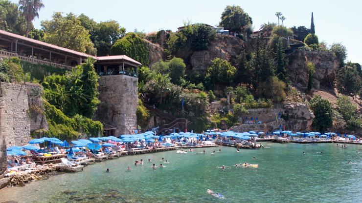 Mermerli Plajı doldu taştı