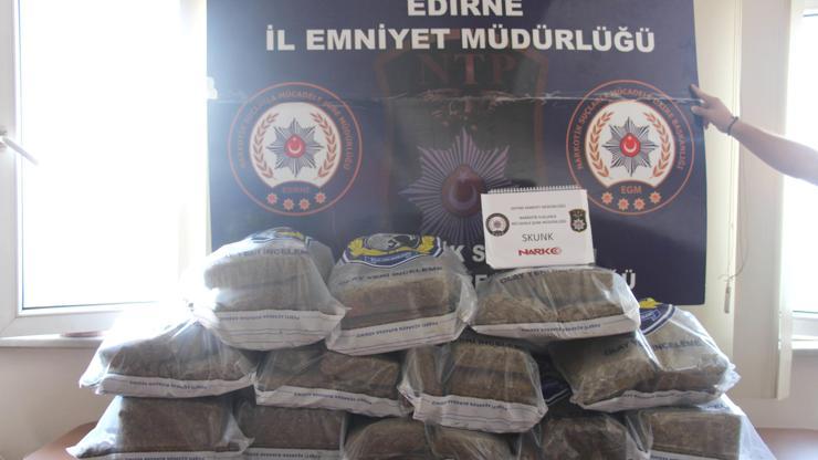 Edirnede uyuşturucu operasyonu: 10 gözaltı