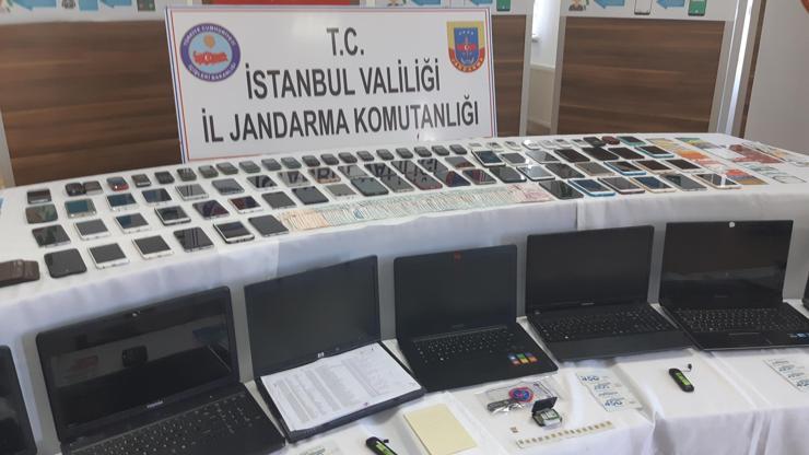 Sahte çağrı merkezi operasyonunda ele geçirilenler sergilendi