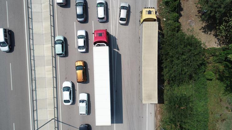 Bursa- İzmir karayolunda trafik yoğunluğu