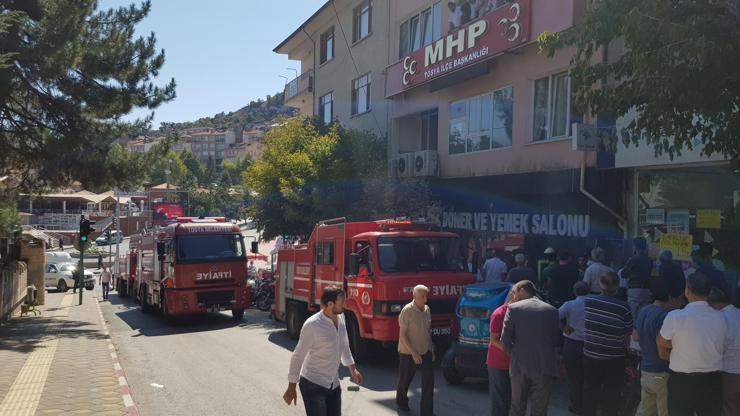 MHPdeki bayramlaşma sırasında yangın çıktı