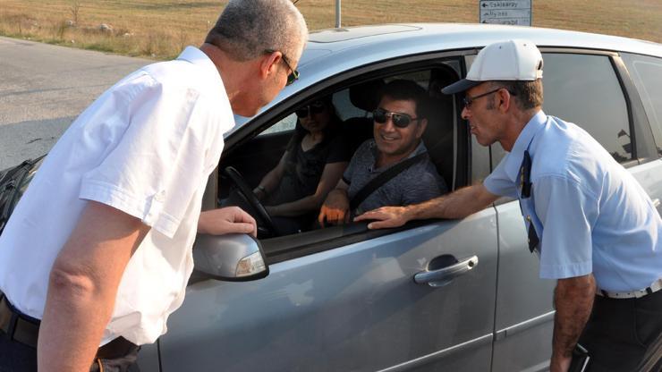 Uşakta trafiğe drone ile denetleme