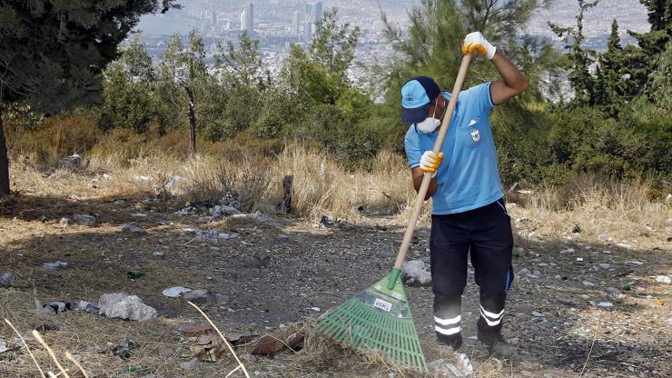 Şahin Tepesinde detaylı temizlik