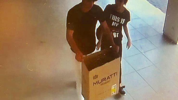 Pencereden düşen kediyi, kutuya koyup çaldılar