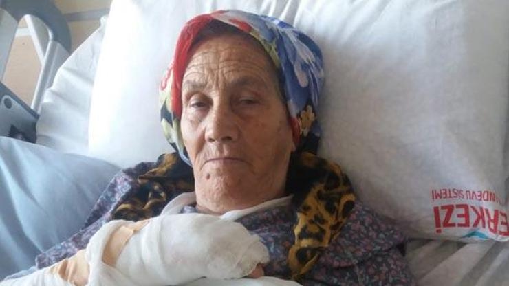 Evinin bahçesinde otururken, mermi çekirdiği isabet etti