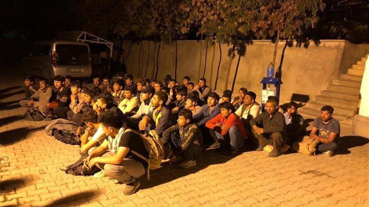 Vanda 14 kişilik minibüste 52 kaçak göçmen yakalandı