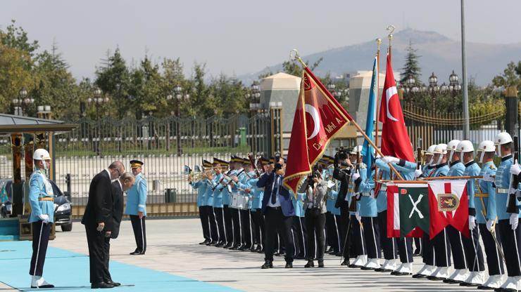 Kazakistan Cumhurbaşkanı Nursultan Nazarbayev Beştepede