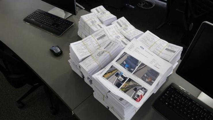 Binlerce trafik cezası postalanmayı bekliyor